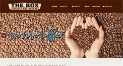 Desktop Screenshot of boxcoffeebar.com