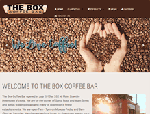 Tablet Screenshot of boxcoffeebar.com